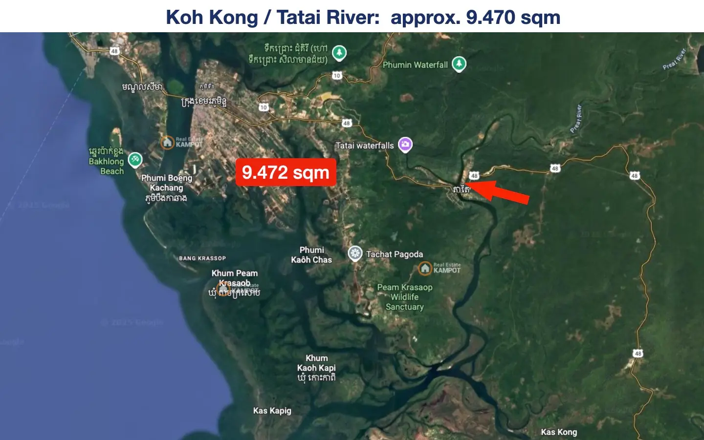 Koh Kong - Tatai River 9470 sqm