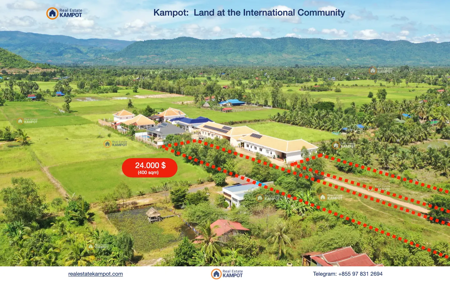 Kampot Land for home Kampot Land for home 24.000