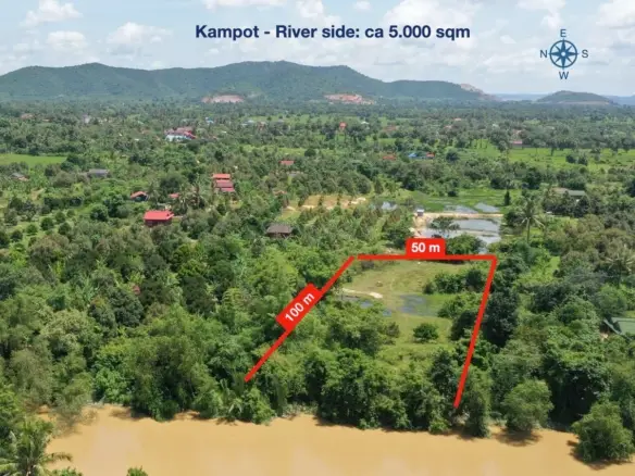 Kampot - Amazing River Side Land