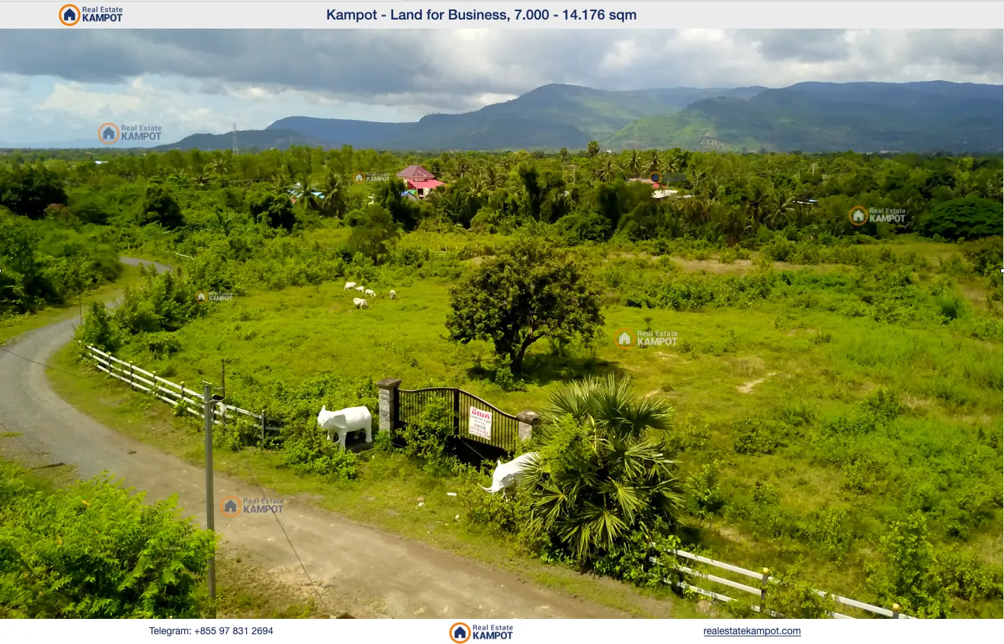 Kampot Land River Side