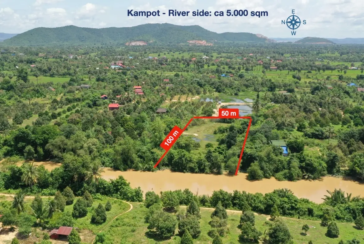 Kampot - Amazing River Side Land