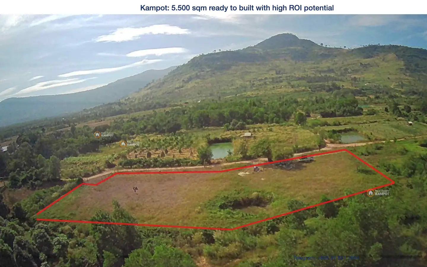 Kampot - 5.500 sqm - high investment potential