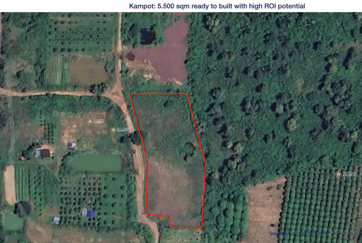 Kampot - 5.500 sqm - high investment potential