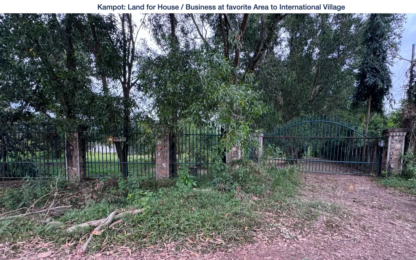 Kampot: 1.750 sqm at favorite Area to International Village