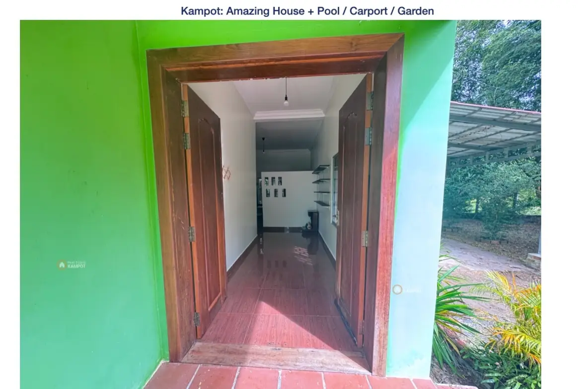 Kampot: Amazing House + Pool / Carport / Garden
