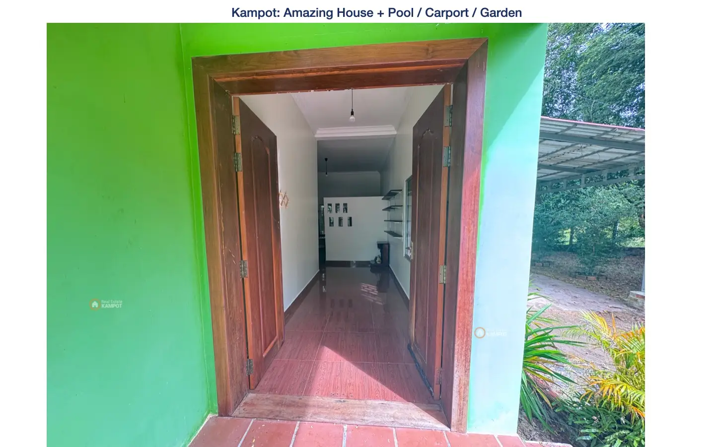 Kampot: Amazing House + Pool / Carport / Garden