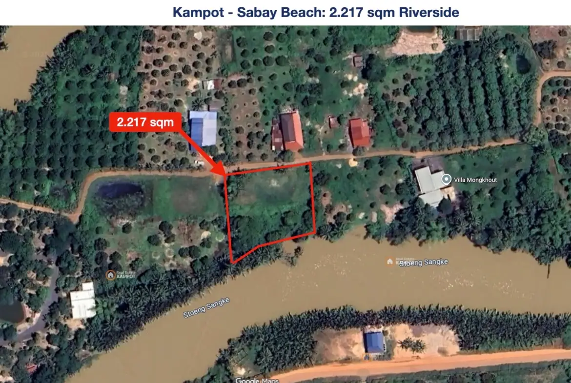Kampot - Sabay Beach River Side Land