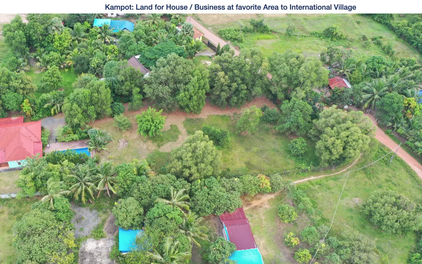 Kampot: 600 sqm Land at favorite Area to International Village