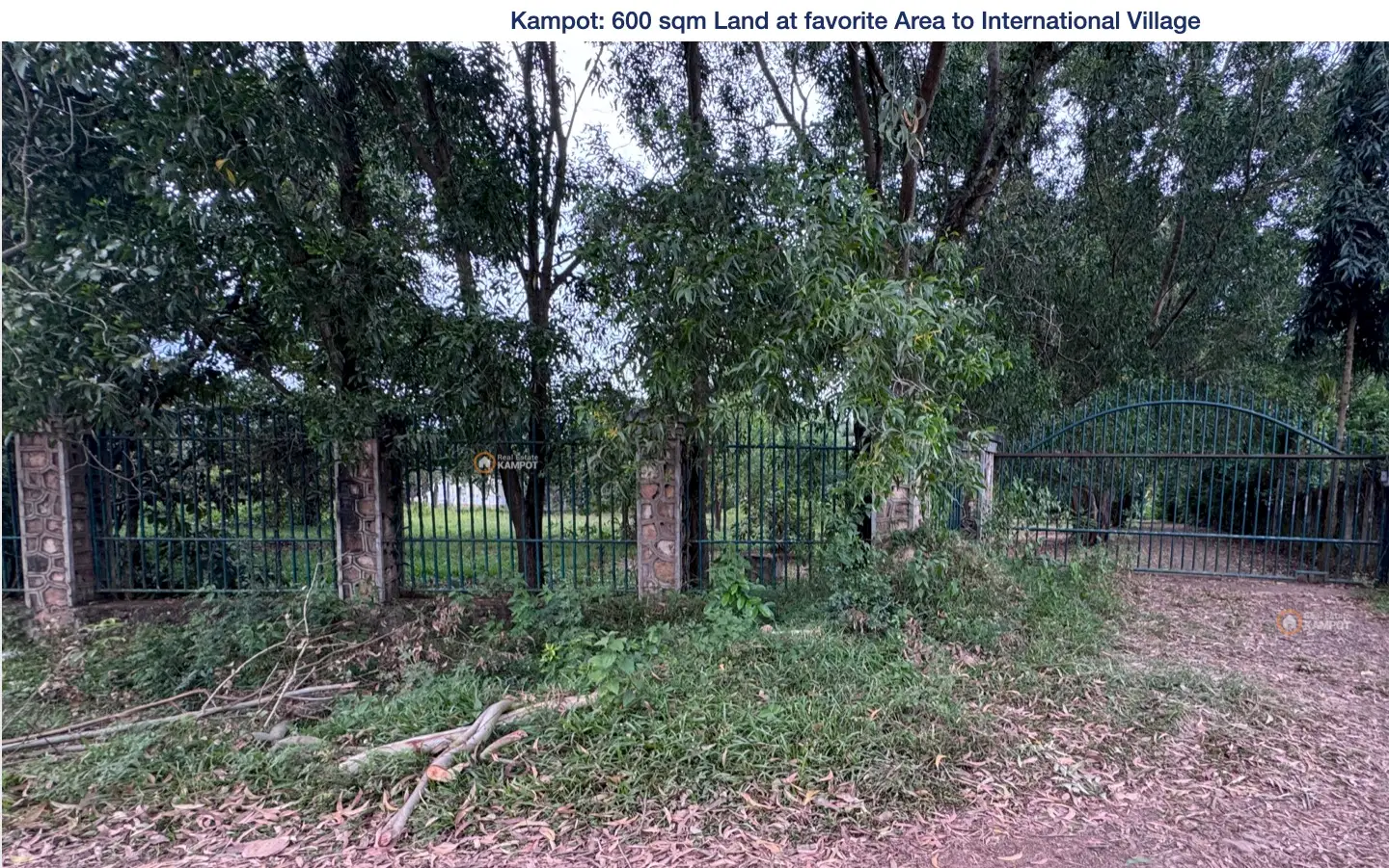 Kampot: 600 sqm Land at favorite Area to International Village