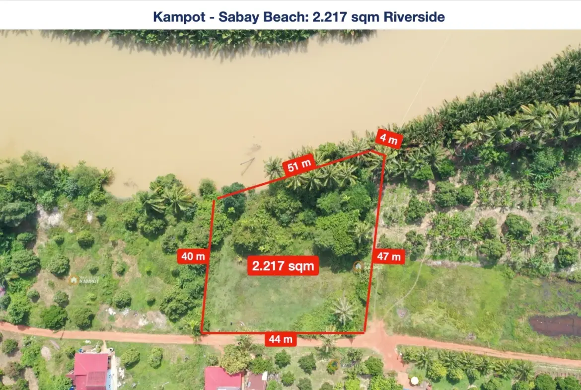 Kampot - Sabay Beach River Side Land