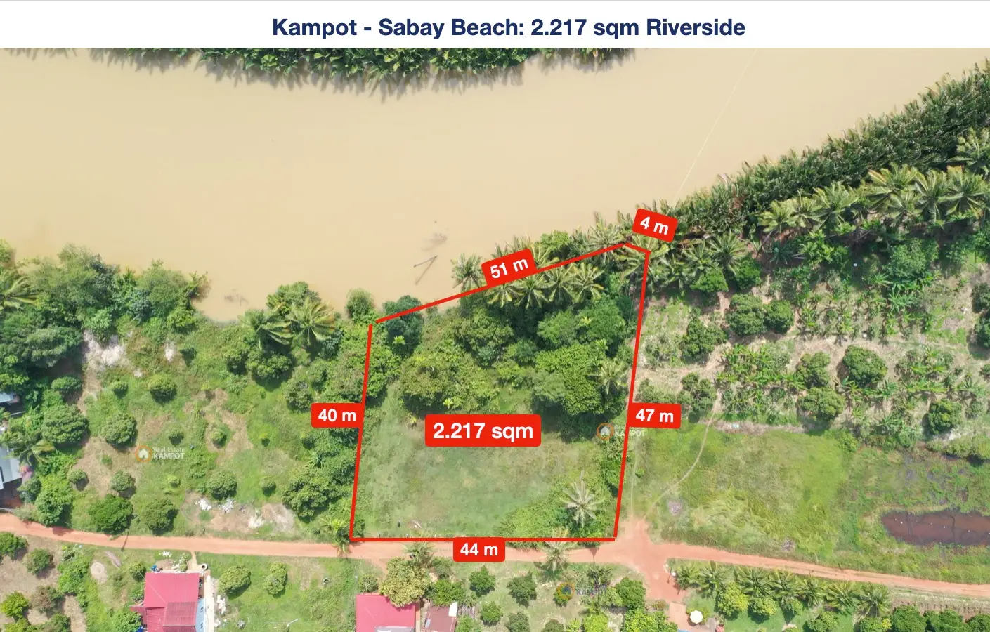 Kampot – Sabay Beach River Side Land Kampot - Sabay Beach River Side Land