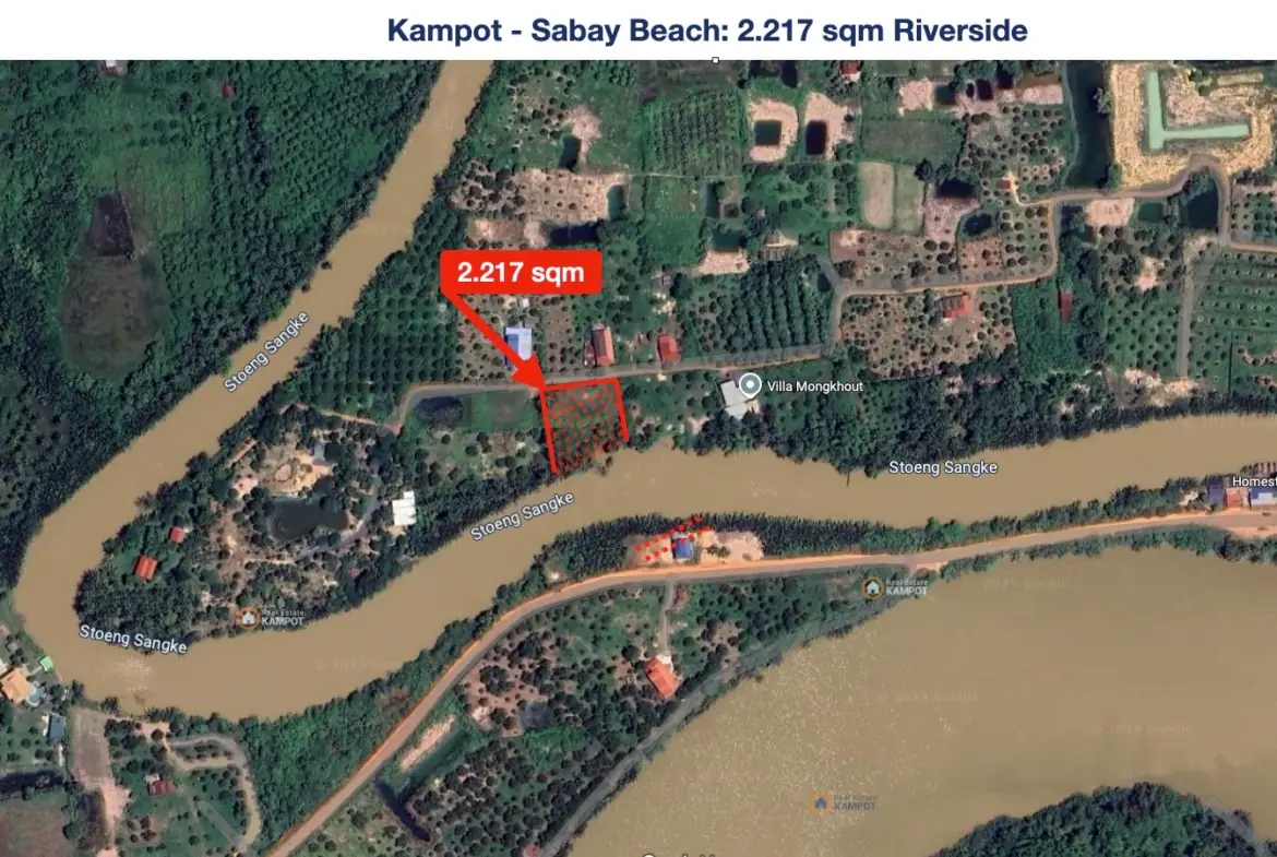 Kampot - Sabay Beach River Side Land