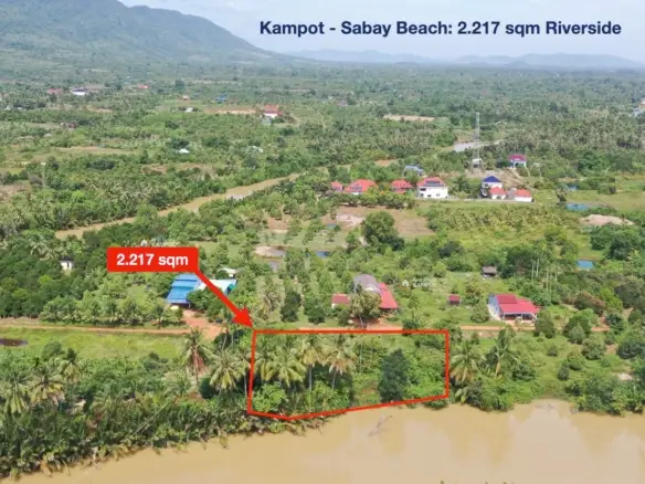 Kampot - Sabay Beach River Side Land