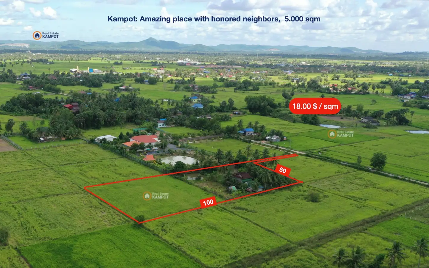 Kampot – Perfect place for your home, 5000 sqmhot Kampot - Perfect place for your home, 5000 sqm