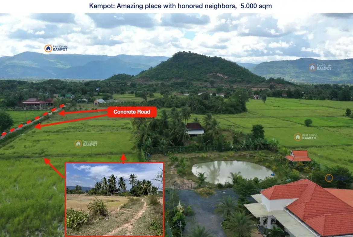 Kampot - Perfect place for your home, 5000 sqm