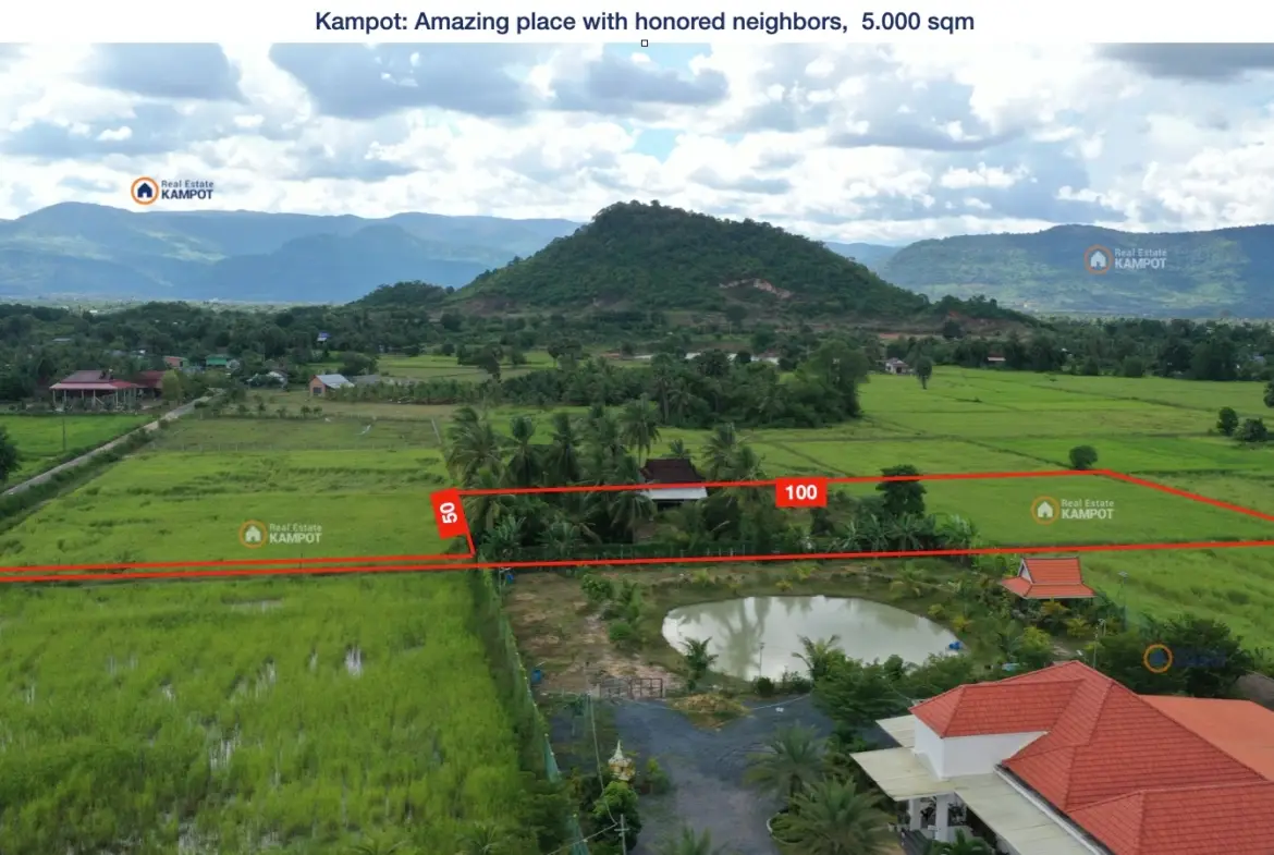 Kampot - Perfect place for your home, 5000 sqm