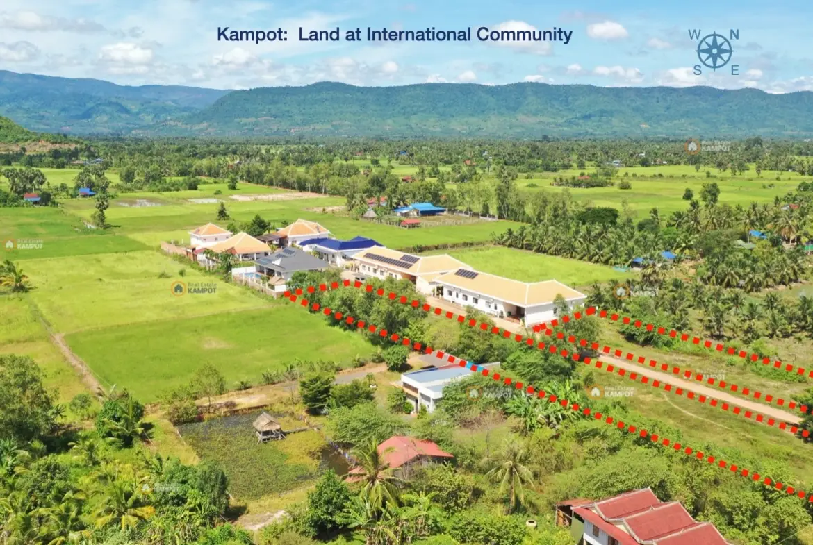 Kampot - Mountain View at International Community - full Infrastructure