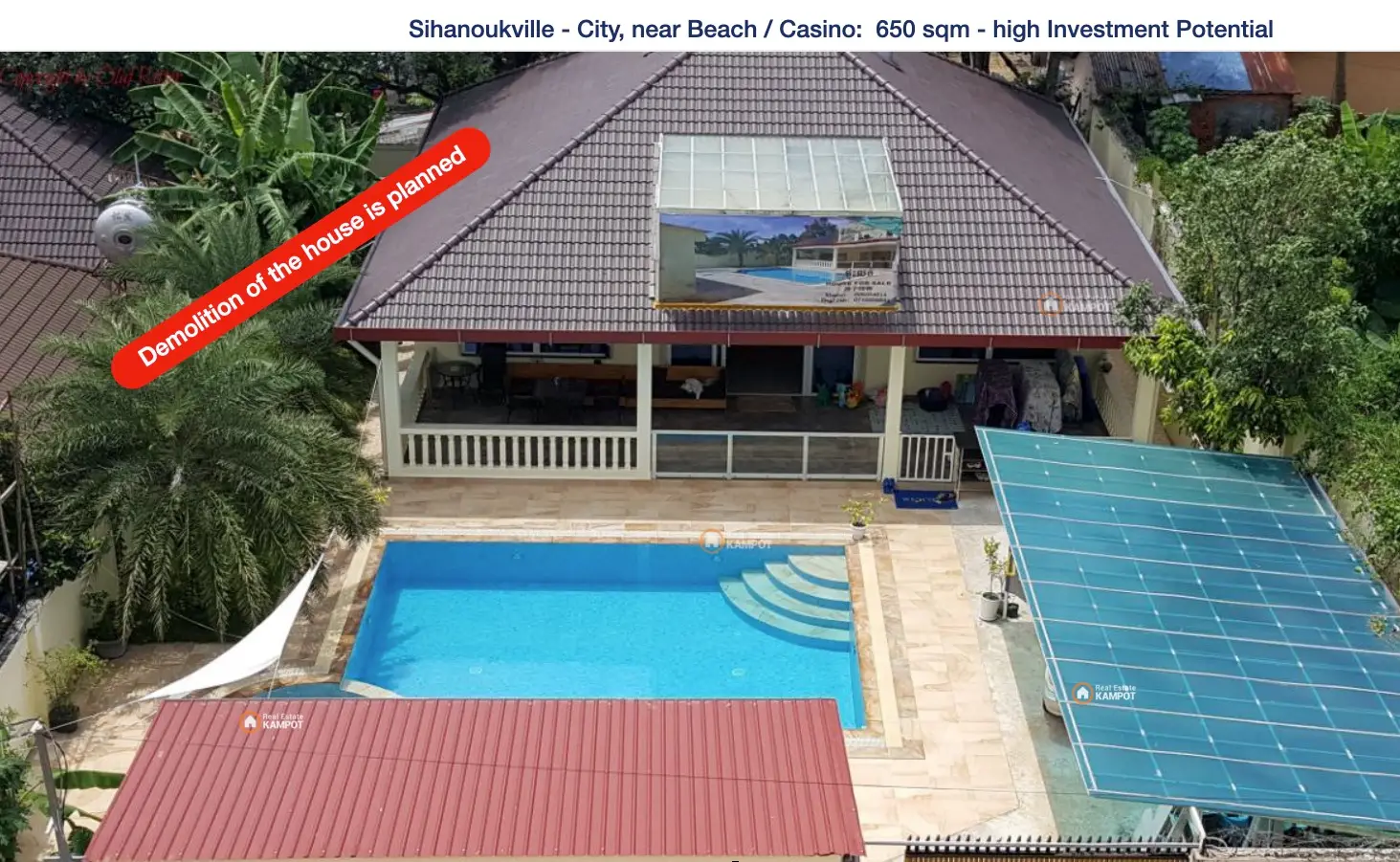 ScSihanoukville City / near Beach / Casino: 650 sqm for House, Hotel or Guesthousereenshot Sihanoukville City / near Beach / Casino: 650 sqm for House, Hotel or Guesthouse