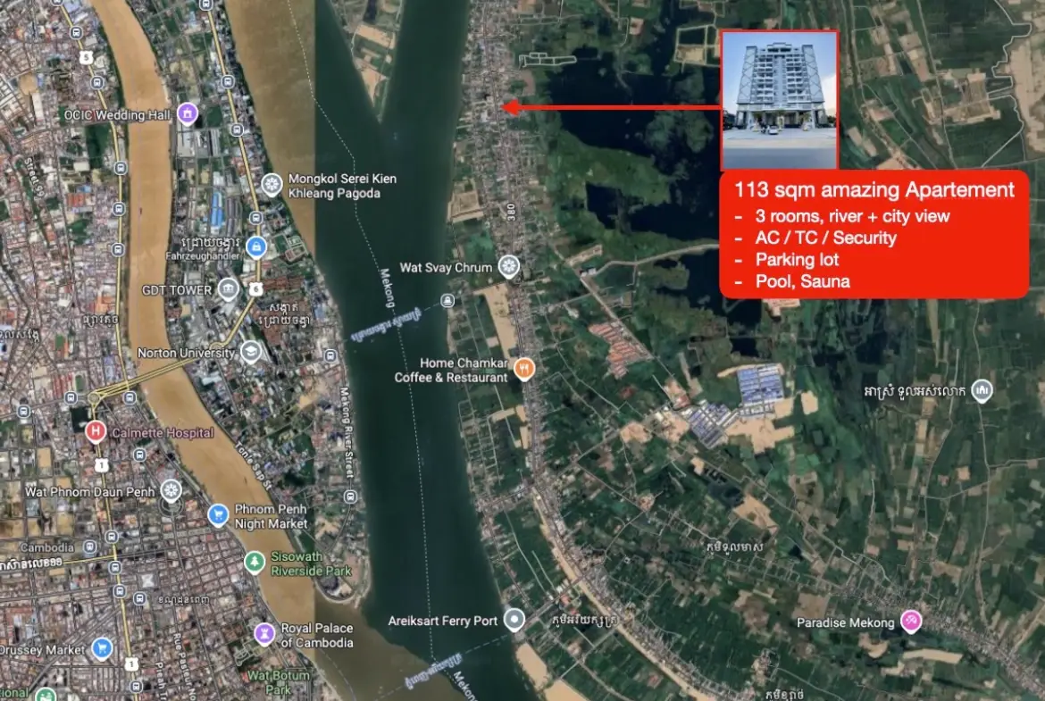 High comfortable Apartement - Phnom Penh, Chaktomuk Cityview