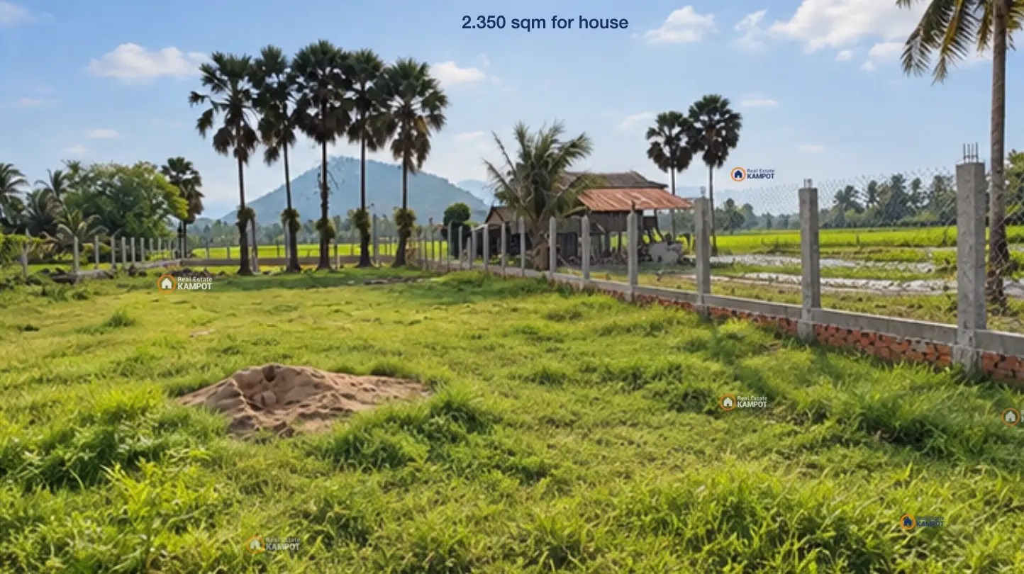 Screenshot Kampot – Land full fenced, 2.350 sqm