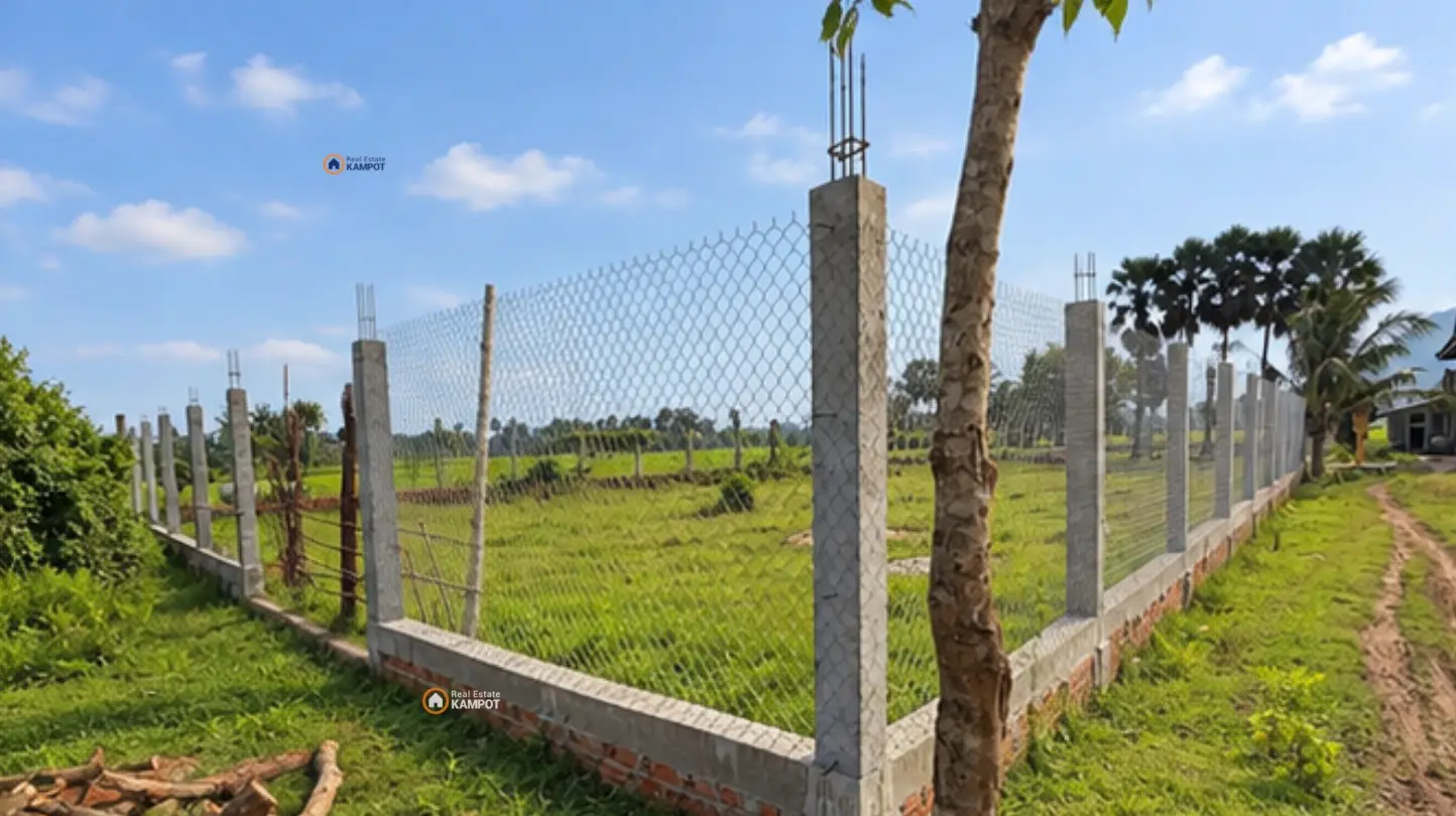 Screenshot Kampot – Land full fenced, 2.350 sqm